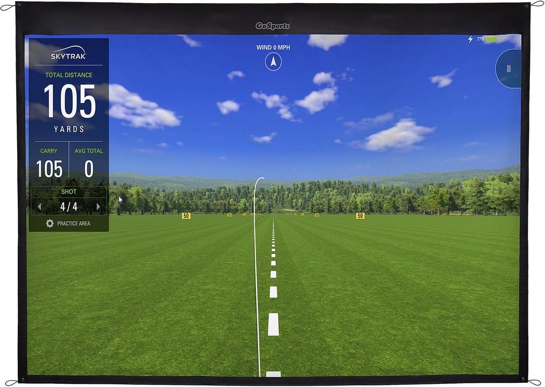 GoSports Golf Simulator Impact Screen - Choose 6.5 ft x 7 ft or 9 ft x 7 ft