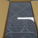 9"X36" Stair Treads Carpet Non-Slip for Wooden Steps Indoor, Machine Washable and Reusable with Tape Free Self-Adhesive Back for Pets, Set of 15, Grey