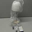 Shower Lamp - Waterproof Bathroom Lamp with 16 Color Ocean Wave Projector, Rechargeable Shower Light with Touch & Remote Control, Cordless Light for Inside Shower/Bathtub (Beige)