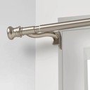 28"-48" Twist and Shout Easy Install Curtain Rod Brushed Nickel - Room Essentials™: No Drill Tension Rod, Silver