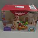 Baby Sensory Toys Plush Fruits and Vegetables, Plush Farm Developmental Toys 6-12 Months for Toddlers with Crinkle Rattle Squeaker Textures, 9 PCS Pull Out Fine Motor Skill Toddler Learning Toys