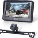 Yuwei Backup Camera for Car 4.3 Inch Monitor with IP69K Waterproof Night Vision Rear View System Reverse Cam Kit for SUV Minivan Truck