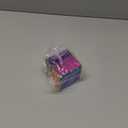 Color Cube (2.4inch) with Stand - Cyan, Magenta & Yellow Subtractive Color Mixing - Mesmerizing Acrylic Prism for Desk Decor, A Fun Conversation Starter