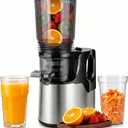 SHANXUMC Juicer Machines, 3-in-1 Cold Press Juicer with 6.0" Wide Feed Chute