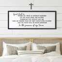Spirit Lead Me Wall Art Decor 24x10 Inch Christian Scripture Office Inspirational Lyrics Ready to Hang Wooden Framed Sign (Black)