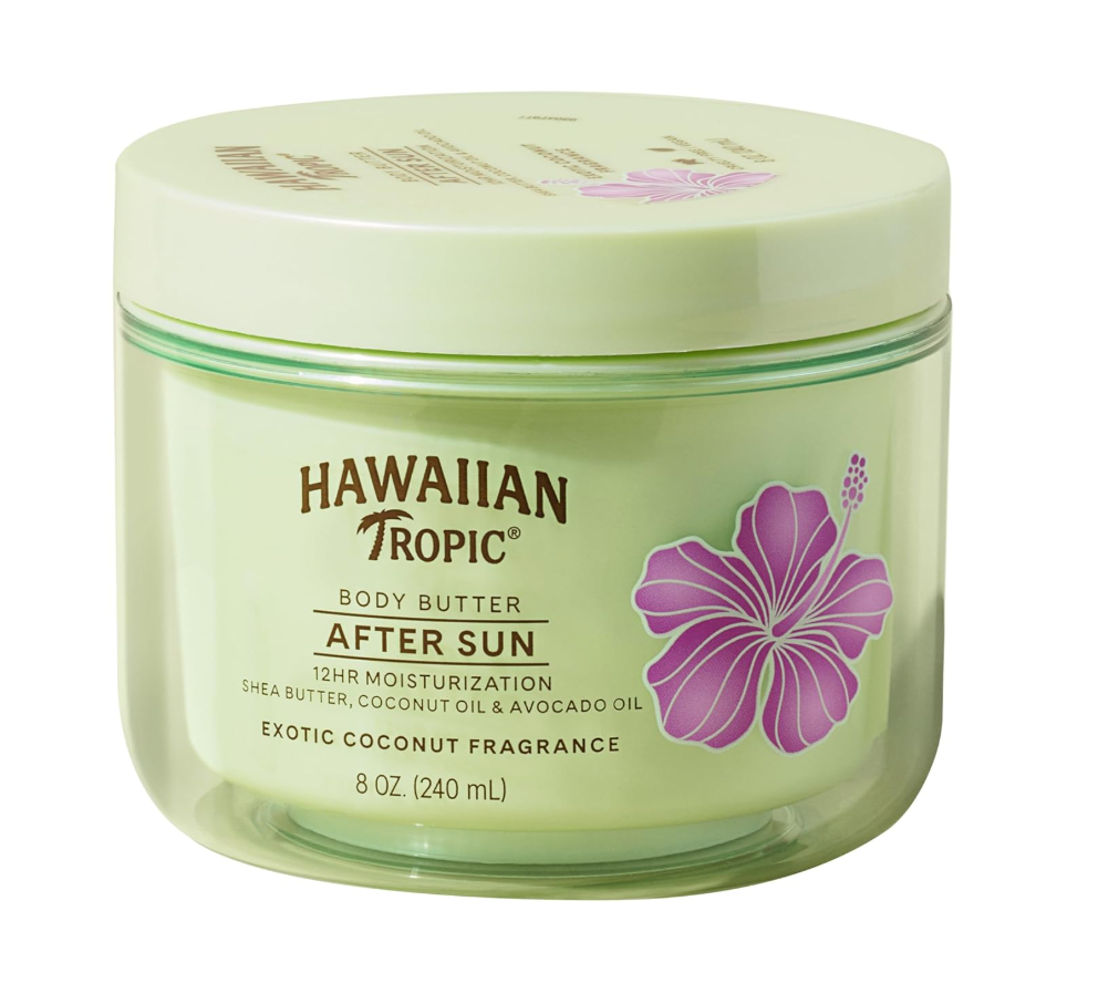 Hawaiian Tropic After Sun Body Butter with Coconut Oil, 8oz, After Sun Lotion, Moisturizing Body Lotion, After Sun Moisturizer, Coconut Body Butter, After Sun Care, After Sun Skin Care, 8oz