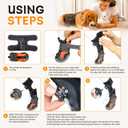 No Knuckling Brace for Dogs - Drop Foot Support with Adjustable Reel, Corrective Outdoor Pet Shoes - Helps Lift Toes for Nerve Conditions, Arthritis & Mobility Issues (S)