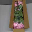 YXZZWL 8 Bundles Artificial Flowers for Front Door, Fake Silk Azalea Bouquet Silk Flowers for Outside UV Resistant Realistic Faux Plants for Planter Farmhouse Patio Garden Walkways Home Decor (Pink)