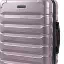 LIGHT FLIGHT Carry On Luggage 22x14x9 Airline Approved, Expandable Carry On Suitcases with Wheels, Lightweight Luggage, Durable Hard Shell 20 Inch Rolling Suit Case for Men Women Travel,Rose Purple