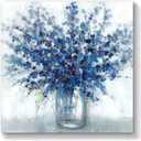 TAR TAR STUDIO Abstract Bouquet Canvas Wall Art: Colorful Flowers in Vase Artwork Hand Painted Painting for Living Room Office (30''W x 30''H, Multiple Sizes)