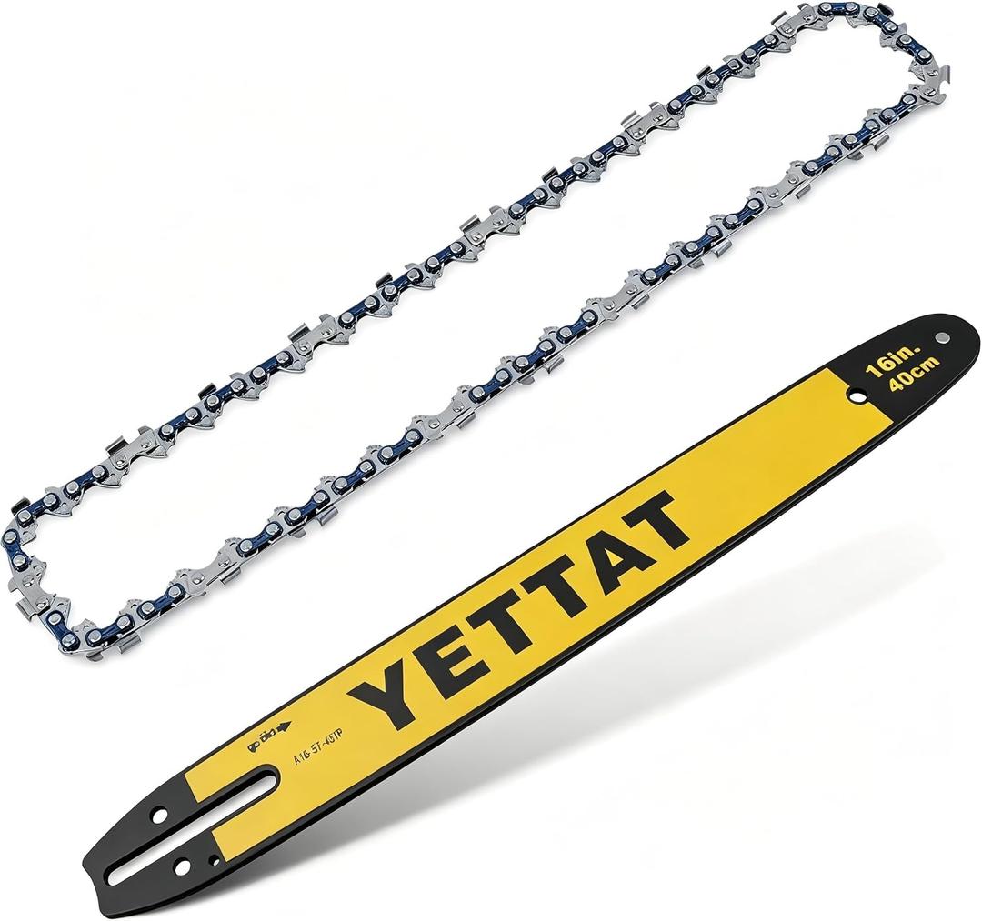 DWZCSB16 16" Chainsaw Guide Bar and DWO1DT616T Saw Chains Combo for DEWALT DCCS670 ChainSaw (1 bar + 1 chains)