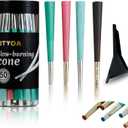 Pre-Rolled Cones | Cones 50 Pack(white) | Burn Slow and Even | Cones  (Gold and Silver)