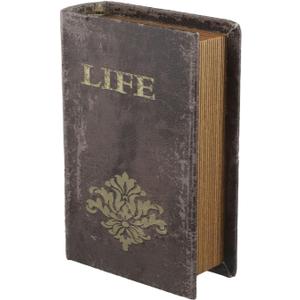 Decorative Vintage Book for Home & Office Decor, Storage Function with Retro Style, Made of Density Board, Small/Medium/Large Sizes(small)