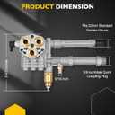 AR43361, 43361 Complete Pump Head with Unloader & Installed Thermal Relief Valve, for Annovi Reverberi Pressure Washer Pump Head Replacement Kit SRMW2.3G28 & SRMW2.4G28