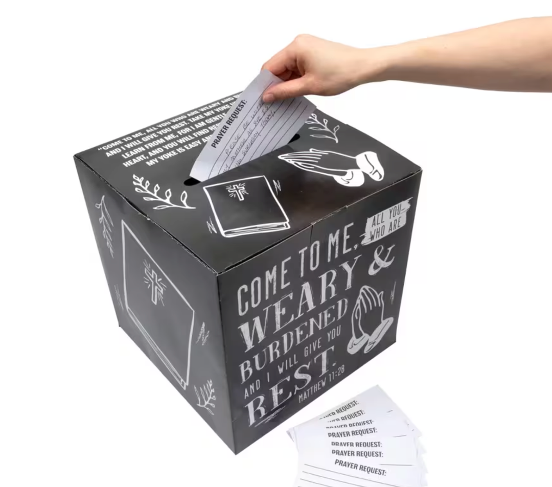 12" Sunday School Teen Classroom Prayer Box with Cards - 81 Pc.