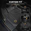 AOMSAZTO Floor Mats for 2019-2026 Chevy Silverado 1500 / GMC Sierra 1500, 2020-2026 Silverado/Sierra 2500HD / 3500HD Crew Cab, 1st & 2nd Row All Weather Liners