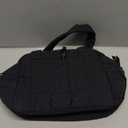 LEDAOU Lunch Box for Women Lunch bag Quilted Puffer Lunch Box with Adjustable Strap Insulated Reusable LunchBox for Work School Picnic Travel (Black)