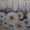 Acocifi Large Dandelion Canvas Wall Art Grey Elegant Flowers Landsape Painting Abstract Florals Picture Handmade 3D Textured Artwork Framed for Living Room Bedroom Bathroom Office Home Decor 58"x29
