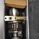 Fingerprint Door Lock Smart Biometric Door Lock Fingerprint Door knob with App Control Suitable for Bedroom, Utility Room, Apartments Offices, Hotels(Silver)