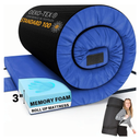 Matrix Comfort-Cell Memory Foam Camping Mattress Pad, Portable Foam Sleeping Pad for Camping, Roll up Sleeping Mat for Adults Floor Mattress Guest Floor Bed for Sleepover, Car, Tent SUV Cot Mattress