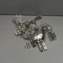 Ravinte 10 Pack 5 Pairs European Kitchen Cabinet Hinges Soft Close Half Overlay Cabinet Door Hinges Heavy-Duty Frameless Adjustable Concealed Cabinet Cup Hinge