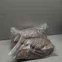 mnml Men's Lined Baggy 3/4 Zip Hoodie (Large, Brown)