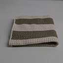 OJIA Green and White Striped Rug 24"x51" Washable Front Door Mat Hand Woven Entry Rug Cotton Indoor Outdoor Rug Small Checkered Rugs for Front Porch Kitchen Entryway Patio Bathroom (Green/Tan/Beige)