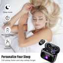 VEKJ Sleep Earbuds Bluetooth 5.4 in Ear Smart Touch Screen Ear Buds, 48H Playtime Mini Sleep Headphones Small Design for Side Sleepers, 5 EQ Modes, Crystal-Clear Calls, IPX7 Waterproof Earphones