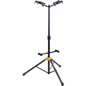 Hercules Stands GS422B PLUS Dual Guitar Stand with Auto Grip System and Foldable Yoke