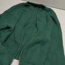 NALANISA Women's Chunky Cardigan Sweaters Fall Open Front Long Sleeve Ribbed Knit Zipper Short Cardigans Outerwear Coats (Large, Dark Green)