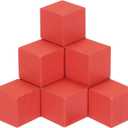 MECCANIXITY Crafts Wooden Cube 100 Pcs Square Wood Natural Solid Wood Crafts Blocks for DIY Projects, Puzzle Making, Letters, and Stamps for Home Decoration