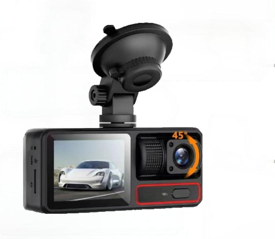 3 Channel Dash Camera for Cars,Loop Recording,170 Wide Angle,32GB Card Included