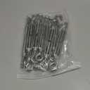 Turnbuckle Lsqurel 10PCS 304 Stainless Steel Turnbuckle Hook and Eye Heavy Duty M4 M6 M8 M10 Tensioner Adjustable Shade Sail Hardware for Tightening up Metal Cable Wire 5/32 1/4 5/16 3/8