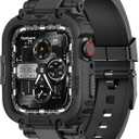 MamBand M1 Sport Case Band for Apple Watch Ultra 3/2/1 & SE 3/2/1 & Series 11 10 9 8 7 6 5 4 3 49mm 46mm 45mm 44mm 42mm 41mm 40mm 38mm, Shockproof & Scratch Resistant Rugged Bumper for Men (49mm)