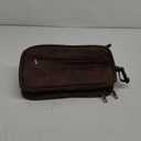 PAVILIA Toiletry Bag for Men, Travel Essentials Shaving Dopp Kit, Mens Travel Bag Toiletries Organizer Case for Grooming, PU Leather Water Resistant Cosmetic Bag Pouch (Dark Brown) (Large (10.5x5.5x6))
