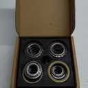 Trailer Hub Wheel Bearing Kit 25580 25520 14125A 14276 with Double Lip Grease Seals 10-36 22333TB for 5200-7000 LB Tandem Axles (Set of 4)