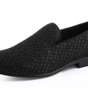 BOLANO SARLO GLITTER FORMAL LOAFERS, Size 12, Black