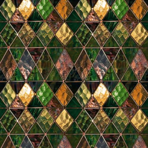 Window UV Protection Rainbow Privacy Film:Non-Adhesive Static Cling Decorative Window Film with Installation Tools,Stained Glass Window Film for Kitchen,Bathroom,and Shower Doors,16.9 x 39.4 inches.
