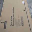 0.3mm Reinforced Metal Backing Glass White Board for Wall, 96" x 48" Extra Large Magnetic Pure White Tempered Glass Board with Frameless Design, 8' x 4' Dry Erase Board for Home, Office