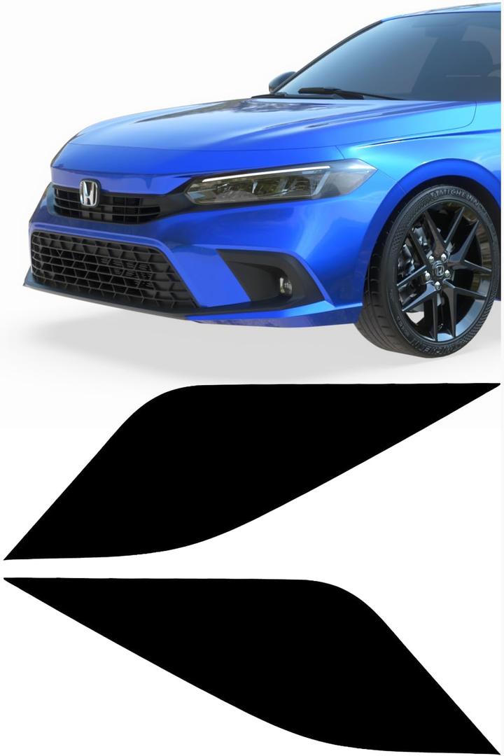 Amber Delete Headlight Tint Compatible with 2022-2025 Honda Civic