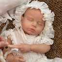 OtardDolls Reborn Baby Dolls Realistic Newborn 18 Inch Reborn Full Silicone Soft Body Real Life Washable with Clothes and Bottles