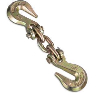 Pelopy 1 Pack Double Clevis Slip Hook 12, 000 Lbs Capacity Heavy Duty Alloy Steel for ATV/UTV/Truck Trailer Works with 5/16" or 3/8" Chain