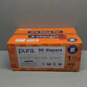 Pura Hypoallergenic Diapers, Size 1 (4-11lbs), Newborn, Totally Chlorine Free, Wetness Indicator, Suitable for Sensitive Skin, Soft Organic Cotton Comfort, Overnight, 3 Packs of 32 (96 Baby Diapers)