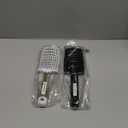 2 Pack Curved Vented Detangling Brush for Wet and Dry Hair, Paddle Styling Hair Brush for Faster Blow Drying, Detangler Brush for Women Men Curly Thick Hair (Black, White)