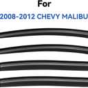 Window Visors Rain Guards Shield for 2008 2009 2010 2011 2012 Chevy Malibu, Out-Channel Window Vent Wind Deflectors Visors Shades for 08-12 Malibu