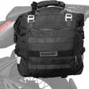 Rhinowalk Waterproof Motorcycle Saddlebags Luggage Bags 20L Quick Release for Adventure & Sport Bikes, Black (1 Pack)