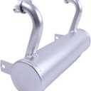 IEQFUE High Mount Muffler 49070-0877 490700877 Compatible with Kawasaki 726CC 651V 691V 730V
