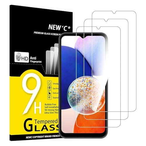 NEW'C 3 Pack Designed for Samsung Galaxy A14 5G/4G, M14 5G Screen Protector Tempered Glass, Scratch Resistant, Bubble Free, Ultra Resista Transparent
