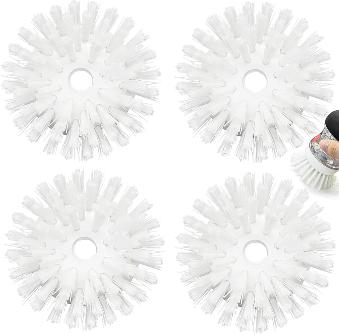 Palm Brush Refills for OXO Soap Dispensing Dish Brush - 2 Pack Cleaning Replacement Brush Head for OXO Palm Brush(White)