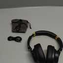 Gold Chrome Fashion Bluetooth Wireless Foldable Headphone Headset with Built in Mic for Adults Children Work Home School